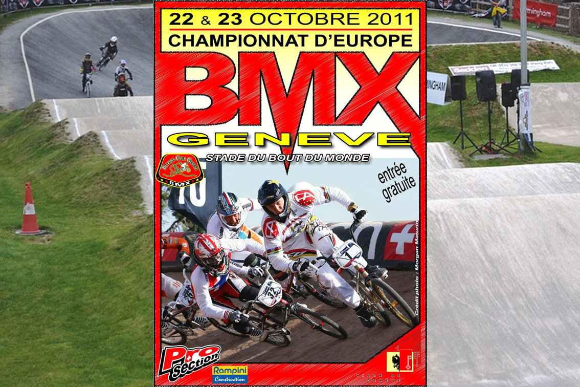 Affiche de la manche du Championnat de BMX 2011 à Genève
