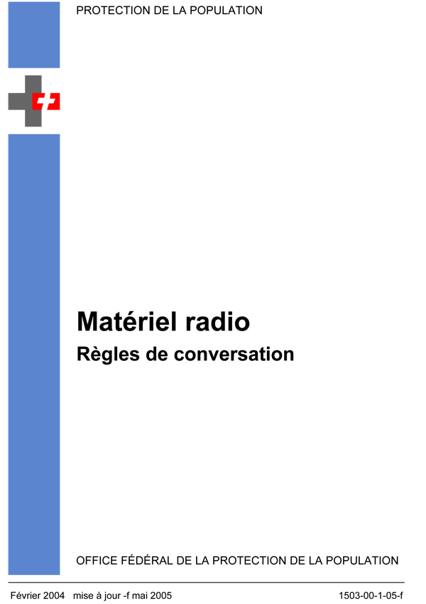 Matériel radio: Règles de conversation